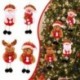 * 2 Mikulás Karácsonyi díszek Mikulás hóember rénszarvas játék baba Hang dekoráció ajándék