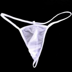 fehér Új férfiak G-string hevederek hálós fehérnemű T-back rövidnadrág Bikini alsónadrág Nightwear