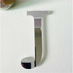 J betű 26 betűk DIY akril fal matrica 3D tükör matricák lakberendezési fal művészet falfestmény