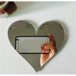 Szív 26 betűk DIY akril fal matrica 3D tükör matricák lakberendezési fal művészet falfestmény