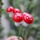 20db mini piros gomba dísz kerti miniatűr növény edények tündér DIY babaház