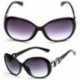 Fekete HOT Eyewear Retro Vintage túlméretezett női divattervező napszemüveg szemüveg JP