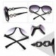 Fekete HOT Eyewear Retro Vintage túlméretezett női divattervező napszemüveg szemüveg JP