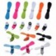 Kék Hordozható mobiltelefon Mini Micro USB ventilátor Android telefon Samsung LG HTC Tablet
