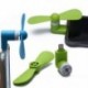 Zöld Hordozható mobiltelefon Mini Micro USB ventilátor Android telefon Samsung LG HTC Tablet