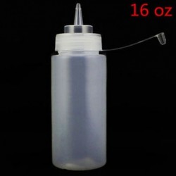 450ml-16oz 8-24oz Műanyag tiszta Squeeze palackízesítő adagoló Ketchup mustármártással