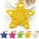 Ezüst 5Pcs / Set 6CM Rattan Csillagdísz Díszek DIY Karácsony / Születésnap &amp  Home Deor