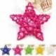 Ezüst 5Pcs / Set 6CM Rattan Csillagdísz Díszek DIY Karácsony / Születésnap &amp  Home Deor