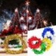 Zöld 7.5m karácsonyfa csillag fenyő Garland függő dísz Xmas party fesztivál dekoráció