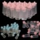 12db kék (9x4cm) 24lot Fillable Party Baby Girls fiúk zuhanyzó palackok medve decors kedvez a Candy Box