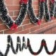 Színes golyók 2m-es karácsonyfa Bowknots Tinsel Garland fali ajtó dekoráció Home Party díszek