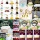 Sweet 16 - Arany színű kerek akril tortadísz szülinapra