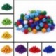 Piros 100pcs plüss labda 15mm karácsonyi díszek kézműves karácsonyi ajándék doboz dekoráció DIY