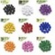 Piros 100pcs plüss labda 15mm karácsonyi díszek kézműves karácsonyi ajándék doboz dekoráció DIY