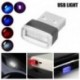 Piros 1db USB vezeték nélküli univerzális mini beltéri autós otthon LED világítás légkör lámpa