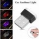 Kék 1db USB vezeték nélküli univerzális mini beltéri autós otthon LED világítás légkör lámpa