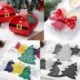 Egyszerű 1 lap Boldog karácsonyt lógó kártya ajándék címke esküvői fél karácsonyi díszek dekoráció