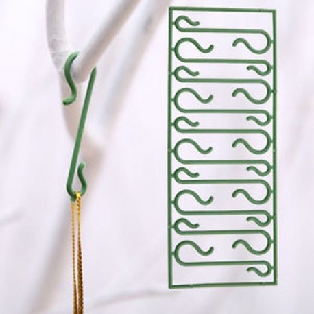 100db 100db karácsonyfa lógó horog DIY Xmas fa medál Home díszek Decor