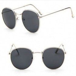 Ezüst   szürke Új divat férfi női napszemüveg Vintage Retro túlméretezett tükör szemüveg