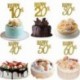 Sweet 16 - Arany színű kerek akril tortadísz szülinapra
