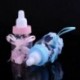 24Pcs Pink Mini (2 * 0,7 cm) 24db Mini palackok medve lány / fiú baba zuhany fél kedvez az asztali dekoráció ajándék