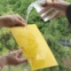5 db Tétel 5PC Kültéri sárga ragacsos ragasztó Repülő pesti rovarok papírok Csapdák fogók Bugs
