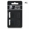 Fekete 24pcs Hairpin hajcsat készlet Bobby pin klip hajcsavaró menyasszonyi mappa esküvői ékszerek
