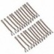 Kávé 24pcs Hairpin hajcsat készlet Bobby pin klip hajcsavaró menyasszonyi mappa esküvői ékszerek