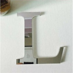 L betű 26 betű 3D tükör akril fal matrica matricák lakberendezési fal művészet mural DIY