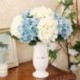fehér Mesterséges hortenzia hamis selyem virágok csokor esküvői menyasszonyi party lakberendezés