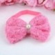 Rózsaszín Baba lányok gyerekek csipke rózsa virág íj fejpánt hairband fejpánt tartozékok