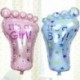 Kék 5Pcs / Set Baby Shower Foil Keresztelő léggömbök Dekoráció Gyerekek Party Supply