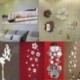 * 19 Arany Nap (50 cm) Kivehető tükör matrica Art Mural fal matricák otthon szoba DIY dekoráció dekoráció