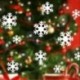 13db-os Piros hópehely ablakmatrica szett - Karácsonyi dekoráció