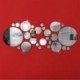 * 14 Ezüst mosdó Kivehető 3D akril Modern tükör Decal Art Mural fal matrica Home Decor Új