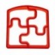Puzzle alakú sütemény - keksz - szendvizs - pirítós formázó - kiszúró forma gyerekeknek