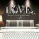 * 10 White Leave Love Kivehető tükör matrica Art Mural fal matricák lakberendezés DIY szoba dekoráció