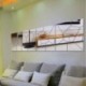 * 10 White Leave Love Kivehető tükör matrica Art Mural fal matricák lakberendezés DIY szoba dekoráció