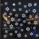 *B 19 Újrahasznosítható fehér karácsonyi hópehely ablak matrica önzárások XMAS dekorációval