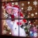 *B 19 Újrahasznosítható fehér karácsonyi hópehely ablak matrica önzárások XMAS dekorációval