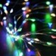 Színes 10 LED-es parafa alakú éjszakai fénycsillagos fényű Cooper huzal borosüveg lámpa dekor