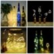 Színes 10 LED-es parafa alakú éjszakai fénycsillagos fényű Cooper huzal borosüveg lámpa dekor