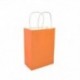 * 3 10 színben újrahasznosítható féltáska Kraft papír ajándék táska fogantyúval