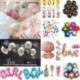 * 4 5PCS Vörös Szív 10x latex / fólia felfújható ballon boldog új évet brithday esküvői party dekoráció