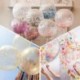 * 4 5PCS Vörös Szív 10x latex / fólia felfújható ballon boldog új évet brithday esküvői party dekoráció