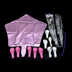 * 13 Rózsaszín készlet 10x latex / fólia felfújható ballon boldog új évet brithday esküvői party dekoráció