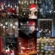 50db Világoszöld fluoreszkáló hópehely ablakmatrica - Karácsonyi dekoráció
