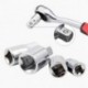 3/8 és 1/4 között 1PC 1/4 &quot 3/8&quot  1/2 &quot golyószár Ratchet aljzat adapter reduktor átalakító eszköz Hot