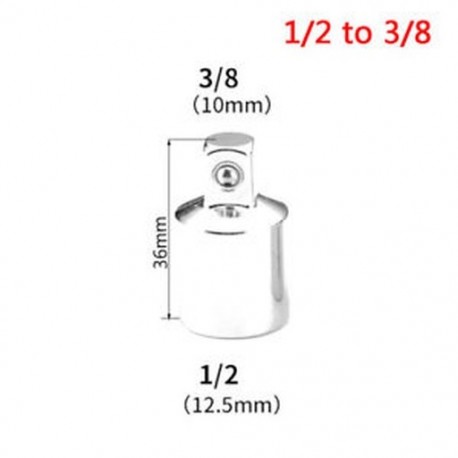 1/2 - 3/8 1PC 1/4 &quot 3/8&quot  1/2 &quot golyószár Ratchet aljzat adapter reduktor átalakító eszköz Hot