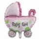 Kék 5Pcs Baby Shower Foil Keresztelő léggömbök Dekoráció Party Supply Gyerekek Ajándék